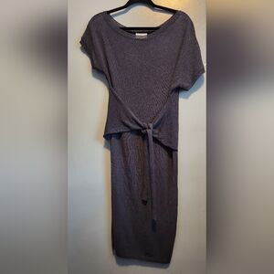 NWOT P. CILL Elegant Steel Blue Knit Dress SMALL